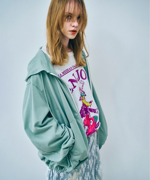 RNA（アールエヌエー） パーカー M2513 ヘビー天竺BIG ZIP UPパーカー