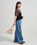 キャミソール ヴィンテージ風 2WAYレースビ...の詳細画像3