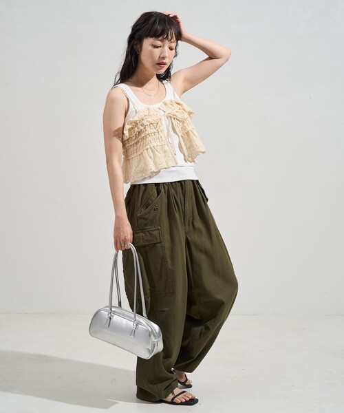 sacai luckレースキャミソール　ビスチェ 限定値下げ！sacai luckレースキャミソール ビスチェ - メルカリ