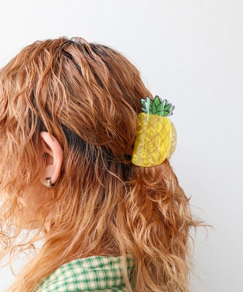 Three Four Time（スリーフォータイム） ヘアクリップ パイナップル