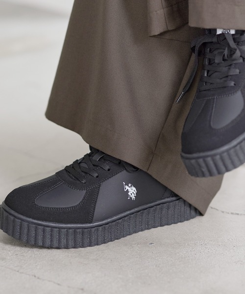 【BL】【U.S.POLO.ASSN】厚底スニーカー U.S. POLO ASSN.（ユーエスポロアッスン） スニーカー 厚底切替