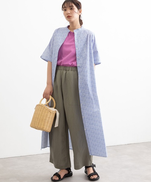 「POU DOU DOU」 半袖ワンピース 3 グレー レディース_画像8