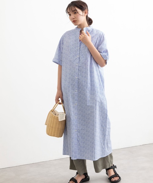 「POU DOU DOU」 半袖ワンピース 3 グレー レディース_画像9