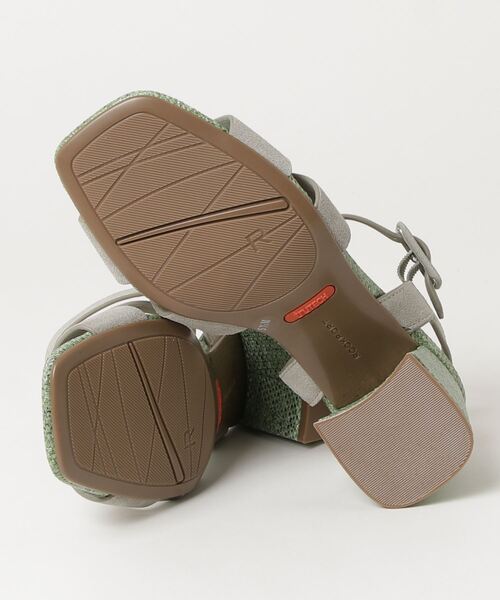 「ROCKPORT」 ヒールサンダル 23.5cm モスグリーン レディース_画像3