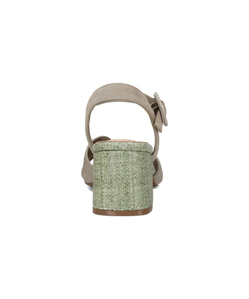 「ROCKPORT」 ヒールサンダル 23.5cm モスグリーン レディース_画像6