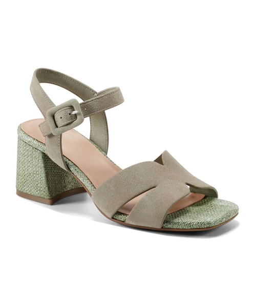 「ROCKPORT」 ヒールサンダル 23.5cm モスグリーン レディース_画像9