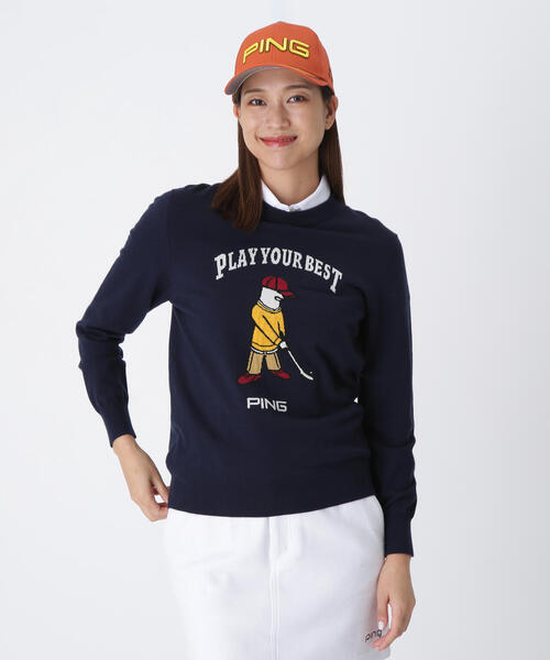 PING（ピン） ニット セーター 「PING APPAREL」Mr.PINGジャカード