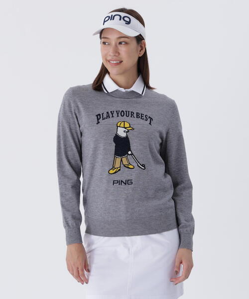 PING（ピン） ニット セーター 「PING APPAREL」Mr.PINGジャカード