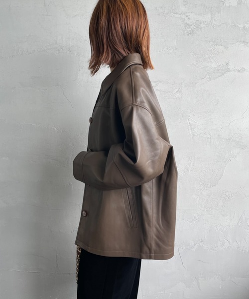 アルマーニジーンズ　 フェイクレザー　ライダースジャケット A/X Armani Exchange】フェイクレザー レーサー ジャケット ♪ (A/X