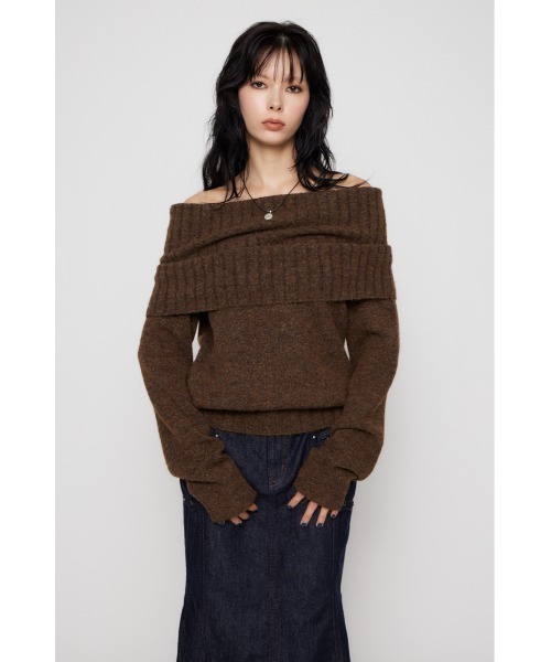 LAGUA GEM（ラグアジェム） ニット セーター LOOSEY KNIT オフ