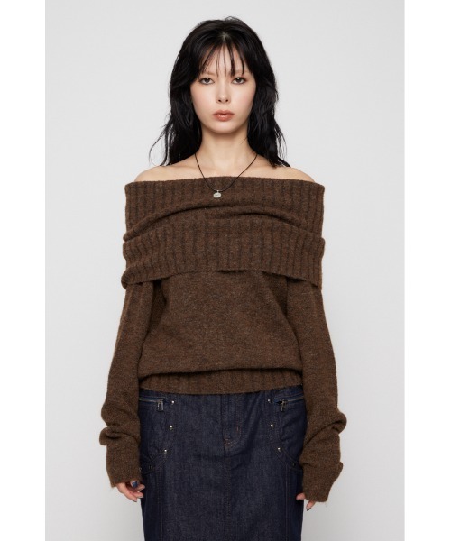 LAGUA GEM（ラグアジェム） ニット セーター LOOSEY KNIT オフ