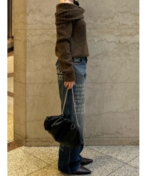 LAGUA GEM（ラグアジェム） ニット セーター LOOSEY KNIT オフ