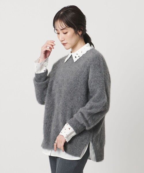 UNITED ARROWS エンブロイダリーカラーシャツ-ウォッシャブル- UNITED ARROWS｜エンブロイダリー カラー シャツ -ウォッシャブル