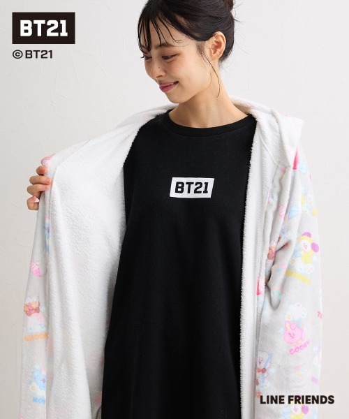 SMILELAND パーカー 「BT21」着る毛布「大きいサイズ有」 レディース