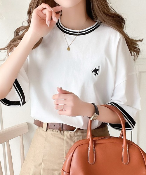 「Java」 半袖Tシャツ X-LARGE ベージュ レディース_画像2