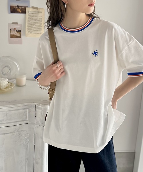 「Java」 半袖Tシャツ X-LARGE ベージュ レディース_画像10