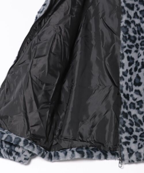 B'day パーカー 「 B'day / ビーデー 」レオパードフェイクファーZIP