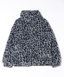 B'day パーカー 「 B'day / ビーデー 」レオパードフェイクファーZIP