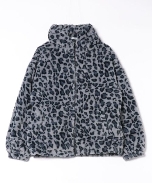 B'day パーカー 「 B'day / ビーデー 」レオパードフェイクファーZIP