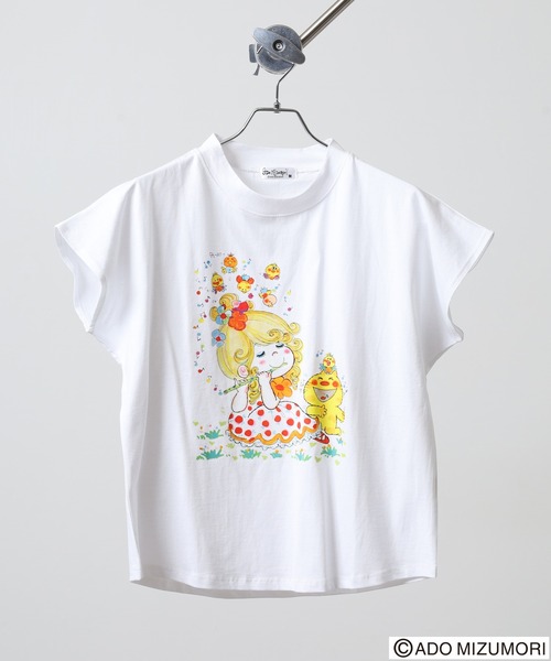 FUNALIVE（ファンアライブ） tシャツ 水森亜土プリントフレンチ