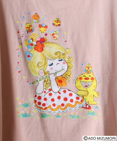 FUNALIVE（ファンアライブ） tシャツ 水森亜土プリントフレンチ