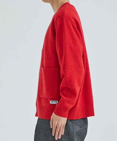 TTT MSW（ティー） ニットカーディガン M ライトブルー メンズ