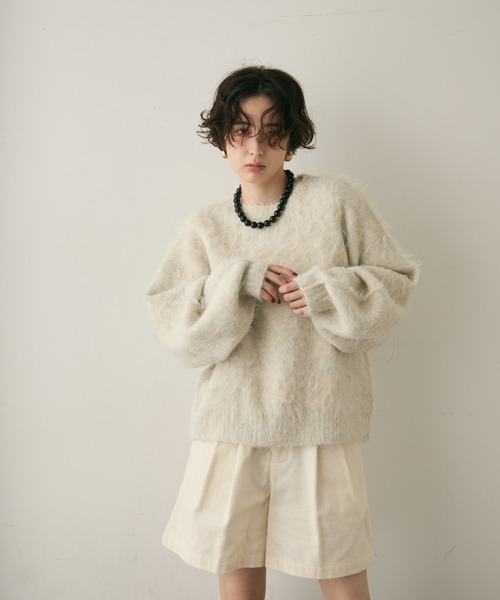 Trish（トリッシュ） ニット セーター 「ウール混」イエティシャギー