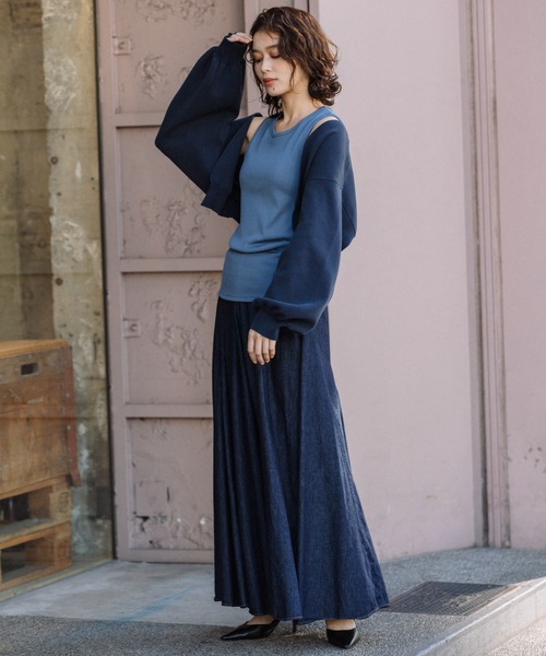 「Munich」 ニットカーディガン FREE ホワイト レディース_画像2