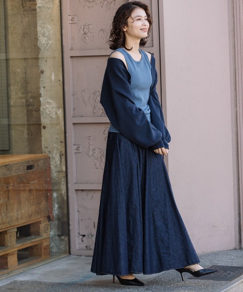 「Munich」 ニットカーディガン FREE ホワイト レディース_画像6