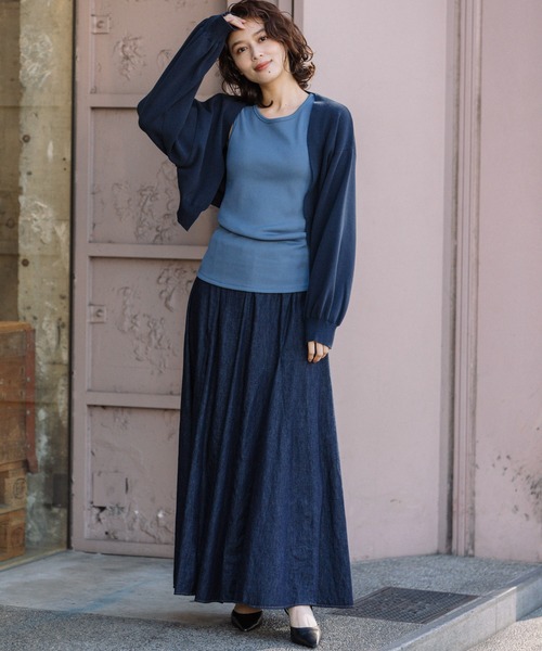 「Munich」 ニットカーディガン FREE ホワイト レディース_画像7