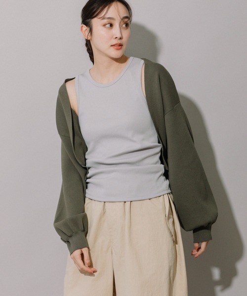 「Munich」 ニットカーディガン FREE ホワイト レディース_画像9