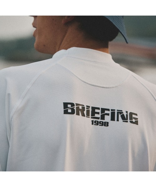 BRIEFING（ブリーフィング） 半袖Tシャツ M ホワイト メンズ