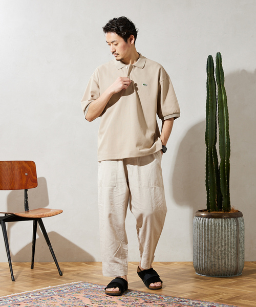 「LACOSTE」 半袖ポロシャツ 6 ブラック メンズの画像