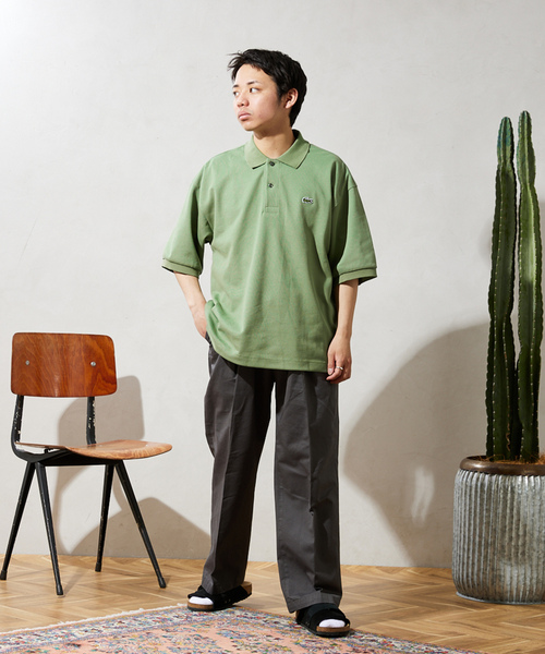 「LACOSTE」 半袖ポロシャツ 6 ブラック メンズの画像
