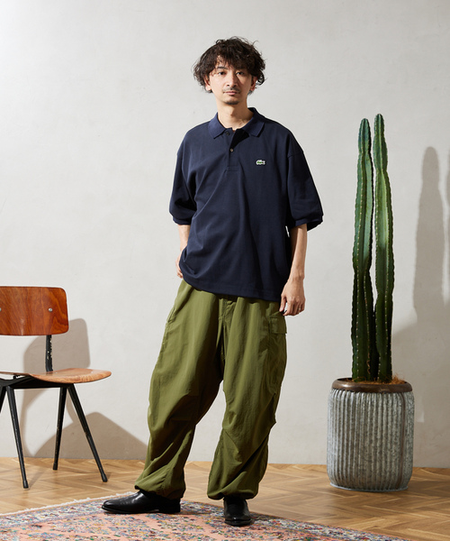 「LACOSTE」 半袖ポロシャツ 6 ブラック メンズの画像