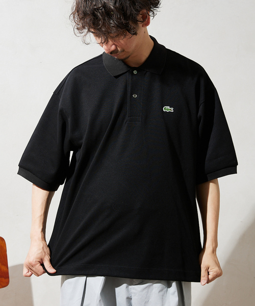 「LACOSTE」 半袖ポロシャツ 6 ブラック メンズの画像