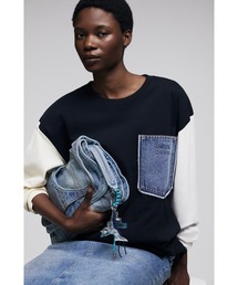 デシグアル designal. Tシャツ Desigual（デシグアル） tシャツ 「Desigual×BOTTER」デニムポケット