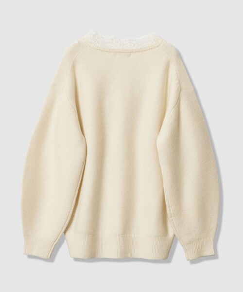 allureville（アルアバイル） ニット セーター レースドッキングプル