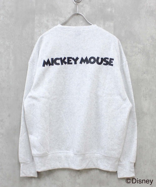 大人気完売商品　Disney ミッキー&amp;ミニ―/BIGトレーナー(ホワイト) Disney（ディズニー） トレーナー スウェット 「Disney/ディズニー