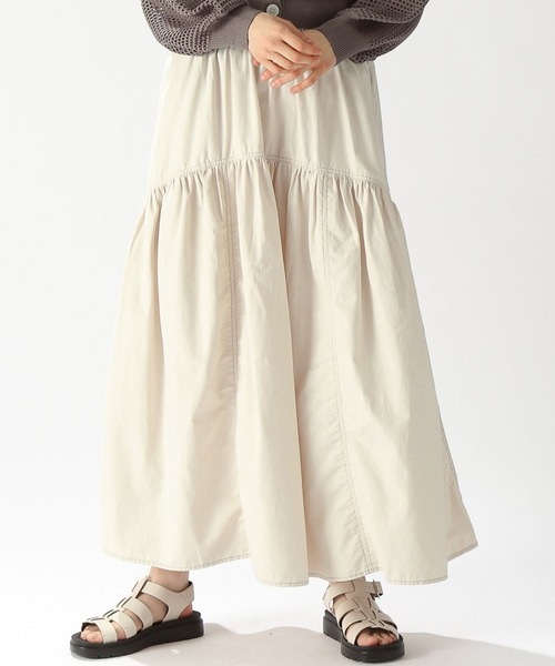 niko and…（ニコアンド） ロングスカート FREE ベージュ レディース
