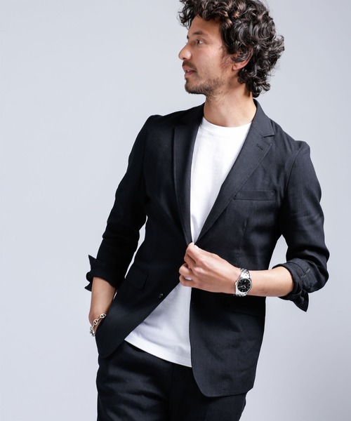 「NANO universe」 スーツ M チャコール メンズ_画像3