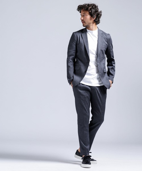 「NANO universe」 スーツ M チャコール メンズ_画像6