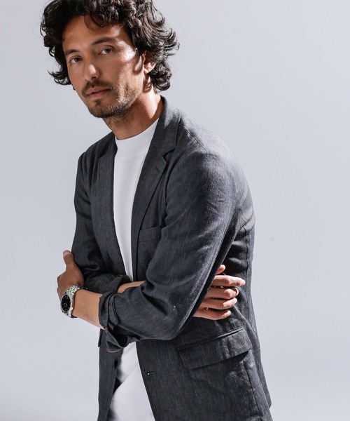 「NANO universe」 スーツ M チャコール メンズ_画像8