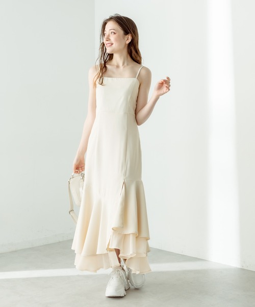 「OLIVE des OLIVE」 キャミソールワンピース FREE サックスブルー レディース_画像2