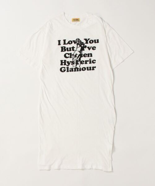 「HYSTERIC GLAMOUR」 半袖ワンピース FREE ホワイト レディースの画像