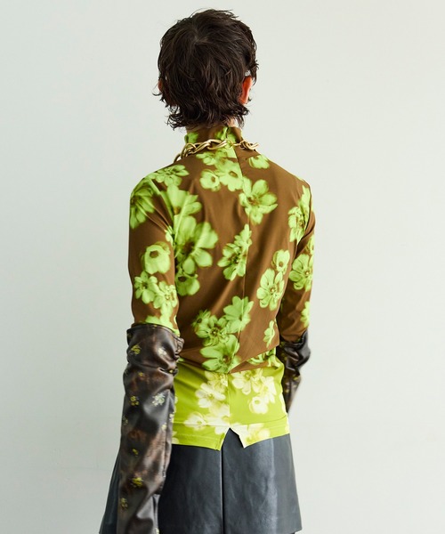 MAISON SPECIAL（メゾンスペシャル） tシャツ Gradient Turtle Flower