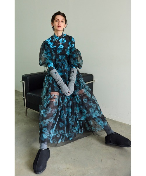 MAISON SPECIAL（メゾンスペシャル） tシャツ Gradient Turtle Flower