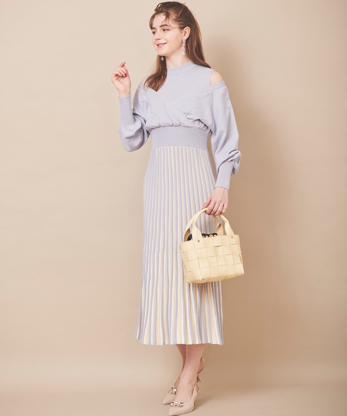 「31 Sons de mode」 ニットワンピース 36 ピンク レディース_画像7