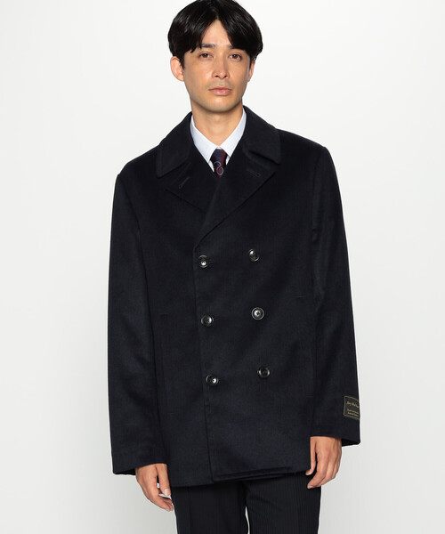 「COMME CA ISM」 ピーコート M カーキ メンズ_画像6