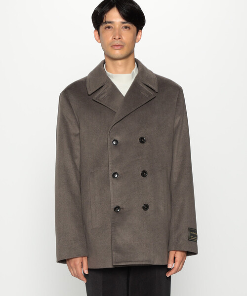 「COMME CA ISM」 ピーコート M カーキ メンズ_画像9